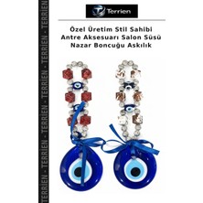 Terrien Özel Üretim Stil Sahibi Antre Aksesuarı Salon Süsü Nazar Boncuğu Askılık