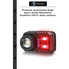 Terrien Premium Aydınlatma Doğa Sporu Kamp Malzemesi Peakstar PS571 Kafa Lambası