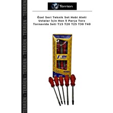 Terrien Özel Seri Teknik Set Hobi Aleti Ustalar Için Hon 5 Parça Torx Tornavida Seti T15 T20 T25 T30 T40
