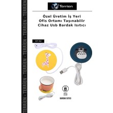 Terrien Özel Üretim Iş Yeri Ofis Ortamı Taşınabilir Cihaz USB Bardak Isıtıcı