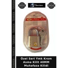 Terrien Özel Seri Ymk Krom Asma Kilit 40MM Muhafaza Kilidi