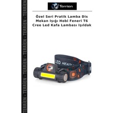 Terrien Özel Seri Pratik Lamba Dis Mekan Işığı Hobi Feneri T6 Cree LED Kafa Lambası Işıldak