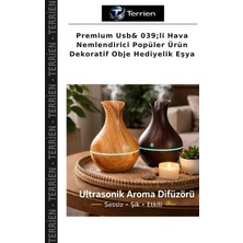Terrien Premium Usb& 039;LI Hava Nemlendirici Popüler Ürün Dekoratif Obje Hediyelik Eşya