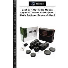 Terrien Özel Seri Optik Dis Mekan Seyahat Dürbün Profesyonel Siyah Darbeye Dayanıklı 8X40