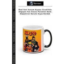 Terrien Özel Seri Sunum Kupası Sicaklikla Değişen Fan Ürünü Porselen Renk Değiştiren Naruto Kupa Bardak
