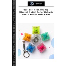 Terrien Özel Seri Hobi Arkadaş Eğlenceli Switch Şeffaf Mekanik Switch Klavye Stres Çarkı