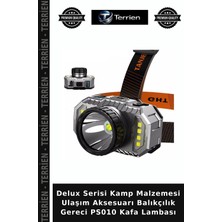 Terrien Delux Serisi Kamp Malzemesi Ulaşım Aksesuarı Balıkçılık Gereci PS010 Kafa Lambası