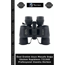 Terrien Özel Üretim Uzun Mesafe Doğa Gözlem Rapidmen 721X40 Profesyonel Zoomlu Dürbün
