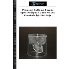 Terrien Premium Kutlama Eşyası Ilginç Hediyelik Gece Kulübü Kurukafa Içki Bardağı