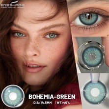 Ksseye Bohemia Green 12 Ay Kullanım Süreli 1 Yıllık Solüsyon ve Lens Kabı Hediyeli
