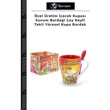 Terrien Özel Üretim Içecek Kupası Sunum Bardaği Çay Keyfi Tekli Yöresel Kupa Bardak