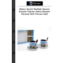 Terrien Delux Serisi Mutfak Gereci Sunum Takımı Sofra Düzeni Yöresel Ikili Fincan Seti