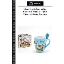 Terrien Özel Seri Özel Gün Çalışma Masası Tekli Yöresel Kupa Bardak