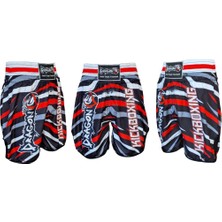 DragonDo KB242 Kick Boks Şortu Kick Boxing Antrenman Şortu Dijital Baskılı Desenli Şort