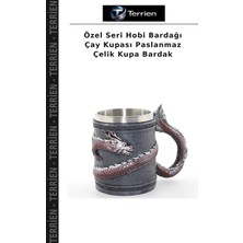 Terrien Özel Seri Hobi Bardağı Çay Kupası Paslanmaz Çelik Kupa Bardak