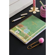 Matt Notebook 2027 Yılı B5 Haftalık Ajanda Spiralli 17X24 cm - 12 Aylık Çiçekler