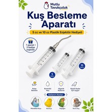 Tr Kuş Besleme Aparatı Muhabbet Kuşu Kanarya Sultan Papağanı Çelik Uçlu Elle Besleme Şırın