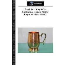 Terrien Özel Seri Çay Ofis Sarilarda Içecek Pirinç Kupa Bardak 12462