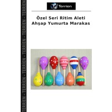 Terrien Özel Seri Ritim Aleti Ahşap Yumurta Marakas