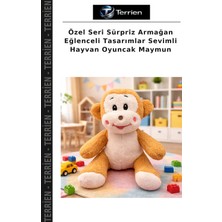 Terrien Özel Seri Sürpriz Armağan Eğlenceli Tasarımlar Sevimli Hayvan Oyuncak Maymun
