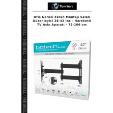 Terrien Ofis Gereci Ekran Montajı Salon Düzenleyici 28-42 Inç - Hareketli Tv Askı Aparatı - 72-106 cm