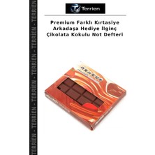 Terrien Premium Farklı Kırtasiye Arkadaşa Hediye Ilginç Çikolata Kokulu Not Defteri