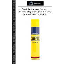 Terrien Özel Seri Yakıt Deposu Dolum Ekipmanı Gaz Dolumu Çakmak Gazı - 250 ml