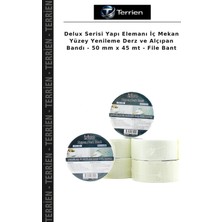 Terrien Delux Serisi Yapı Elemanı Iç Mekan Yüzey Yenileme Derz ve Alçıpan Bandı - 50 mm x 45 mt - File Bant