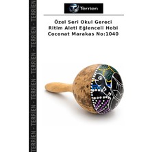 Terrien Özel Seri Okul Gereci Ritim Aleti Eğlenceli Hobi Coconat Marakas NO:1040