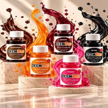 Deembro Gıda Boyası 5 x 50 Ml=toplam 250 ml Kahverengi Bordo Pembe Turuncu Siyah Sıvı Gıda Boyası