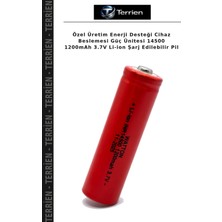 Terrien Özel Üretim Enerji Desteği Cihaz Beslemesi Güç Ünitesi 14500 1200MAH 3.7V Li-Ion Şarj Edilebilir Pil