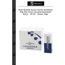 Terrien Özel Üretim Huzur Veren Aromatik Yağ Ütü Suyu Lavanta Esansiyel Koku - 10 ml - Esans Yağı
