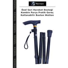 Terrien Özel Seri Hareket Desteği Kombin Parça Pratik Gereç Katlanabilir Baston Watton