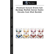 Terrien Premium Sunum Ürünü Içki Bardağı Mutfak Gereci Kadın Vücudu Cam Shot Bardak