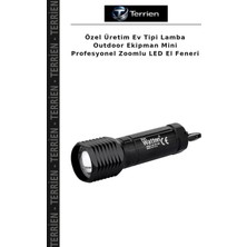 Terrien Özel Üretim Ev Tipi Lamba Outdoor Ekipman Mini Profesyonel Zoomlu LED El Feneri