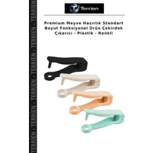 Terrien Premium Meyve Hazırlık Standart Boyut Fonksiyonel Ürün Çekirdek Çıkarıcı - Plastik - Renkli