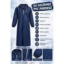Su Geçirmez Balıkçı Yağmurluk Pardesü - Avcı - Balıkçı - Çiftçi - Sulama - Leke Tutmaz - Pvc Lacivert
