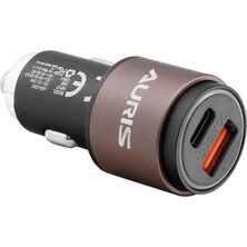 Tr Araç Şarj Cihazı Oto Çakmaklık Şarjı USB Pd 20 Watt Hızlı Şarj Qc 3.0 USB + USB C 2 Por