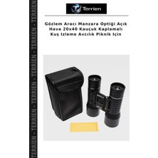 Terrien Gözlem Aracı Manzara Optiği Açık Hava 20X40 Kauçuk Kaplamalı Kuş Izleme Avcılık Piknik Için