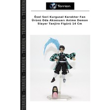 Terrien Özel Seri Kurgusal Karakter Fan Ürünü Oda Aksesuarı Anime Demon Slayer Tanjiro Figürü 14 cm