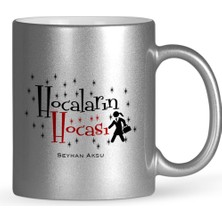 BK Gift Kişiye Özel Hocaların Hocası Gümüş Yaldızlı Kupa Bardak - 2