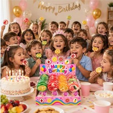 Meyzo Meyve Desenli Lolipop Şeker 48'li Paket 25 gr – Doğum Günü Ikramlığı