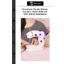 Terrien Premium Perde Dikme Yaratıcı Hobi Mini Ev Tipi Dikiş Makinesi