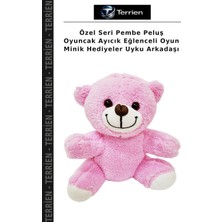 Terrien Özel Seri Pembe Peluş Oyuncak Ayıcık Eğlenceli Oyun Minik Hediyeler Uyku Arkadaşı