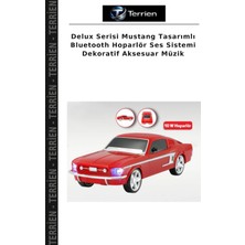 Terrien Delux Serisi Mustang Tasarımlı Bluetooth Hoparlör Ses Sistemi Dekoratif Aksesuar Müzik