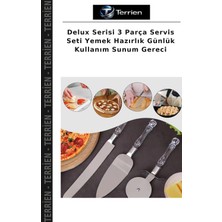 Terrien Delux Serisi 3 Parça Servis Seti Yemek Hazırlık Günlük Kullanım Sunum Gereci