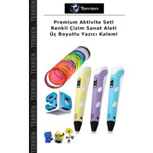 Terrien Premium Aktivite Seti Renkli Çizim Sanat Aleti Üç Boyutlu Yazıcı Kalemi