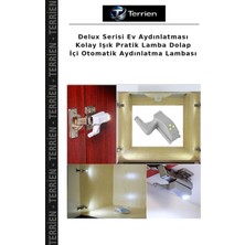 Terrien Delux Serisi Ev Aydınlatması Kolay Işık Pratik Lamba Dolap Içi Otomatik Aydınlatma Lambası