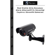 Terrien Özel Üretim Giriş Koruması Alarm Alternatifi Ev Güvenliği Caydırıcı Güvenlik Kamerası