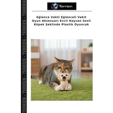 Terrien Eğlence Vakti Eğlenceli Vakit Oyun Aksesuarı Evcil Hayvan Sesli Köpek Şeklinde Plastik Oyuncak